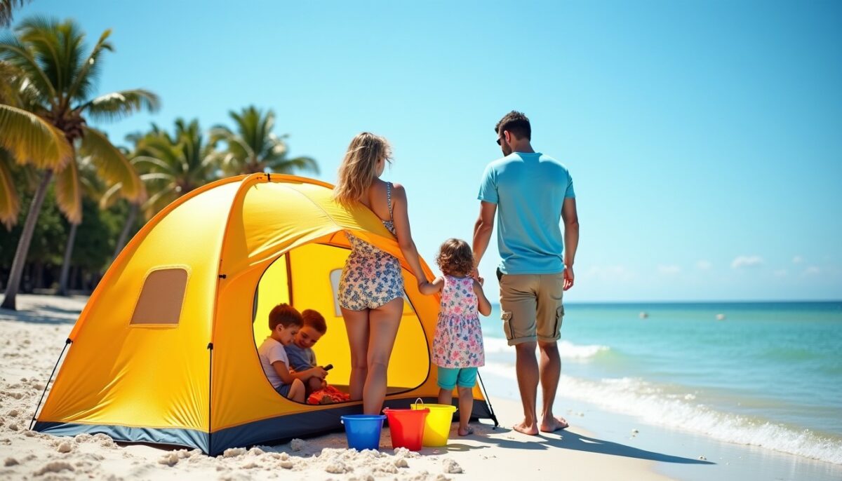 Guide pratique pour sélectionner la tente de plage anti-UV idéale avant vos vacances au bord de mer