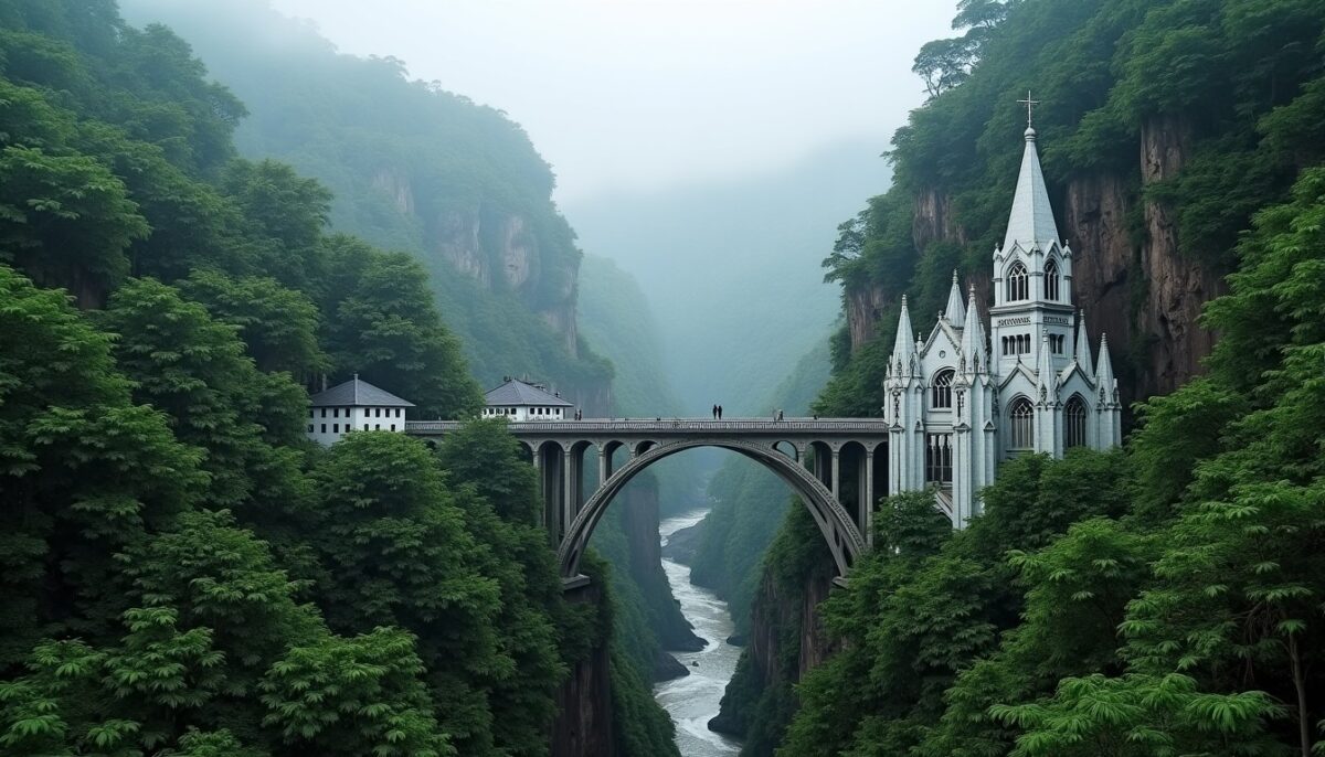 Exploration du sanctuaire de Las Lajas : un trésor d'architecture sacrée au cœur de la Colombie
